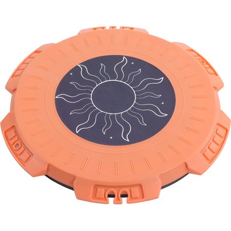 Disque pivotant pour la taille - Planche d'équilibre fitness silencieuse, équipement d'exercice pour maison et bureau, couleur orange. (1/5)