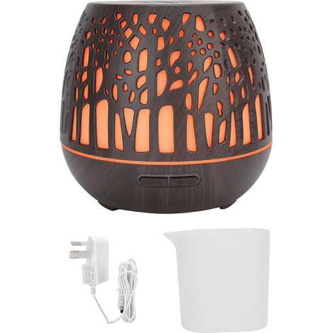 Hohler Ultraschall-Aroma-Diffusor-Luftbefeuchter für Zuhause und Büro mit Nachtlichtfunktion (110–240 V, Stecker YMMR) (1/5)