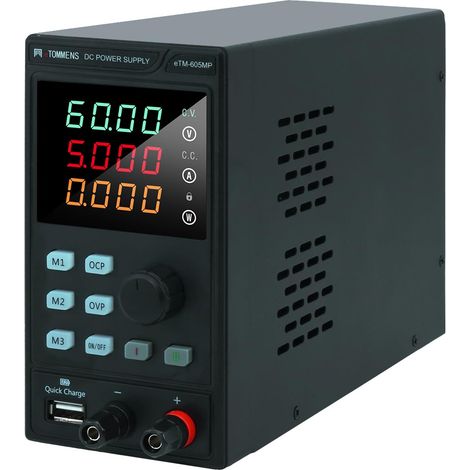 Alimentation DC programmable 60V 5A Régulable précise Tension courant réglables Pour laboratoire, électronique, tests et projets DIY