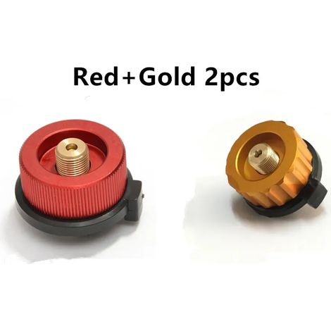 Nouveau convertisseur de réchaud à gaz de camping extérieur (1/2 pièces), connecteur de brûleur à gaz, adaptateur de réservoir de gaz en aluminium, réchaud de pique-nique extérieur, réchauds de cuisin (1/5)