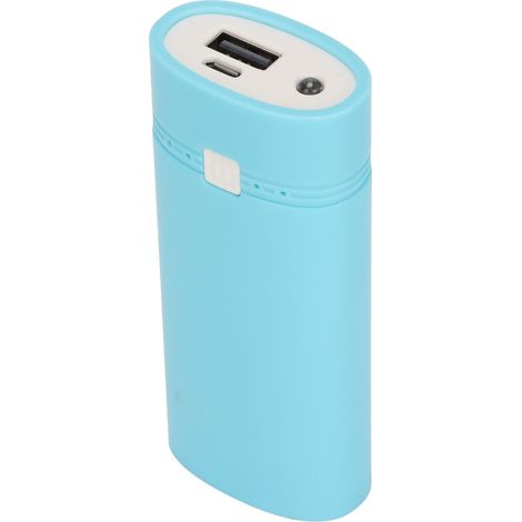 Universelles DIY-Powerbank-Gehäuse mit 2x18650-Ladegeräten für Smartphones – Blau