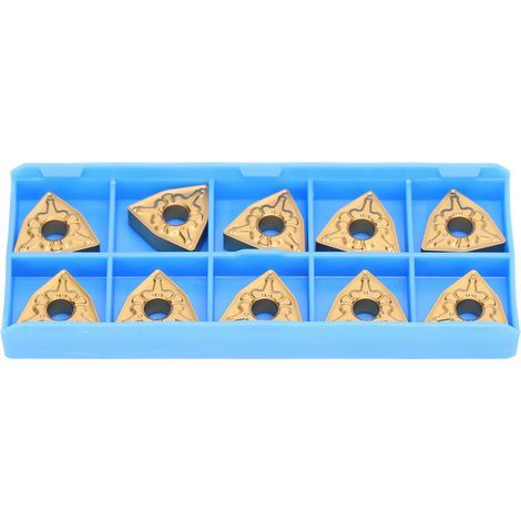 10 Stück WNMG080408-TM LF9018 Vollhartmetall-Wendeplatten für CNC-Drehen zum Schneiden (1/5)