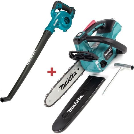 Makita DUC254Z 18v LXT Cordless Brushless 25cm Chainsaw & DUB186Z Blower Bare (1/4)