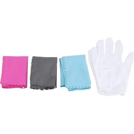 Chiffon Microfibre Nettoyant pour Instruments de Musique 3 Pièces, Peau de Chamois Lavable et Réutilisable avec 2 Gants (1/5)