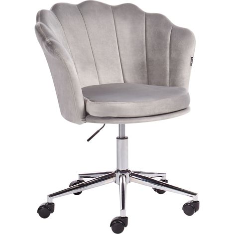 Desk Chair MONTICELLO Velvet Grey