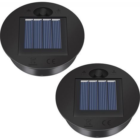 Lot De 2 Dessus De Rechange Pour Éclairage Solaire – Abat-Jour Pour Panneau Solaire, Lanterne, Pièces De Rechange Solaires (1/5)