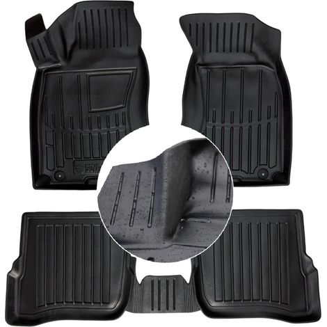 Tapis et essuie-glaces en caoutchouc pour VW Passat B5 (1996-2005) - Canaux UD (1/5)