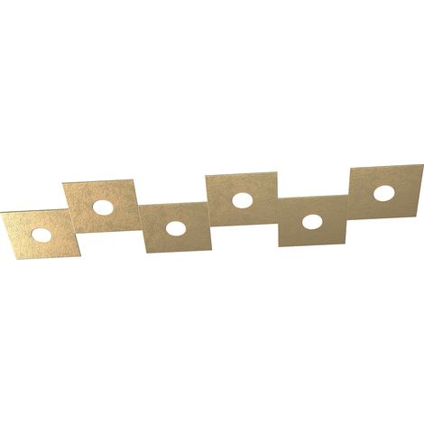 Applique Moderna Eccentric Metallo Foglia Oro 6 Luci Gx53