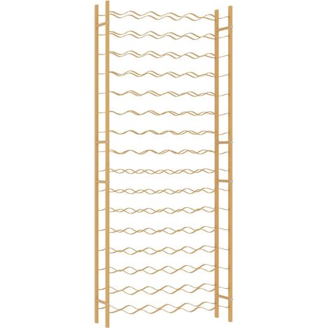 Casier à bouteilles pour 96 bouteilles Doré Métal CFW658870 (1/5)