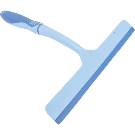 Raclette lame eau pare-brise voiture, silicone antidérapante, fenêtre douche carrelage bleu (1/5)