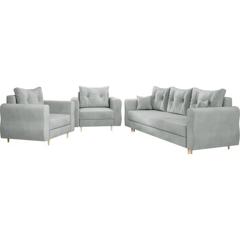 Conjunto de muebles tapizado Veldala 106, Manila 14, Función de descanso, 0, Almacenaje, Tapiz (1/5)