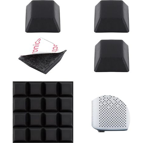 Patin Caoutchouc Silicone Noir Autocollant, Pieds Tampon en Caoutchouc Silencieux, Coussinets Pare-Chocs Auto-Adhésifs Meubles Électronique Maison Bureau Atelier (1/5)