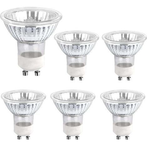 GU10 35W 230V Halogenlampe, 380lm Warmweiß 2700K, dimmbare Halogen-Spotlampe, für Schrank- und Vitrinenbeleuchtung, 6er-Pack (1/4)