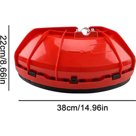 (Grand) Protection de débroussailleuse en plastique, cache pour coupe-bordures, pièces de rechange pour outils de jardin. (1/4)