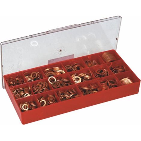 Assortimento rondelle in rame da 1650 pezzi