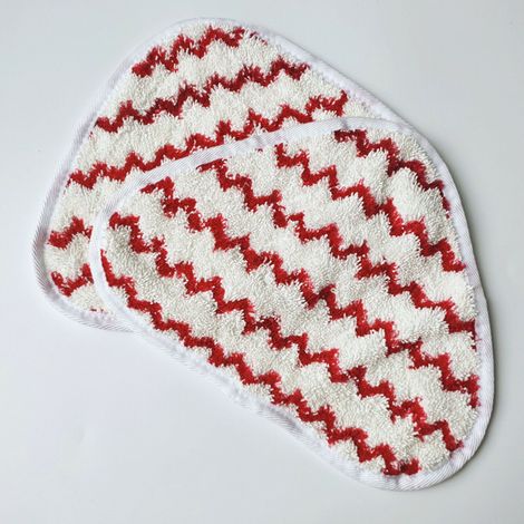 Lot de 2 lingettes de rechange/lingettes de nettoyage pour balai vapeur, accessoires pour balai, 32x23,5cm, compatibles avec Vileda OCedar.