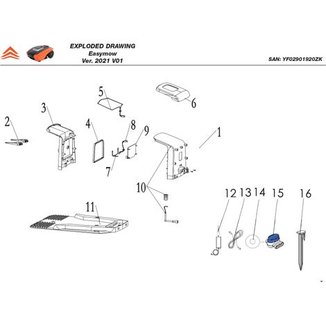 Motor de corte - 1920B00039 para EASYMOW 260 (1/3)