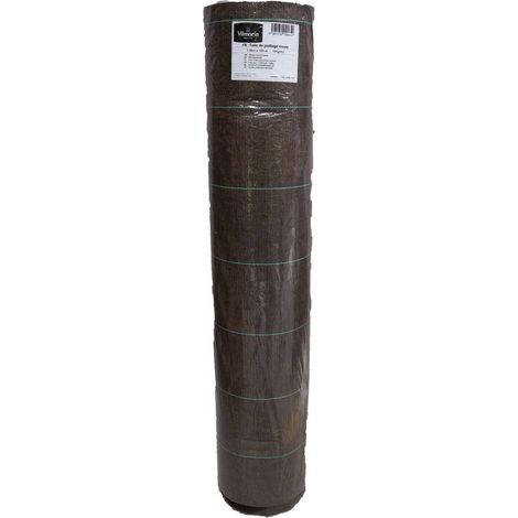 Toile de Paillage Tissée - 100 g/m² - 1.05 m x 100 m - Marron Vilmorin