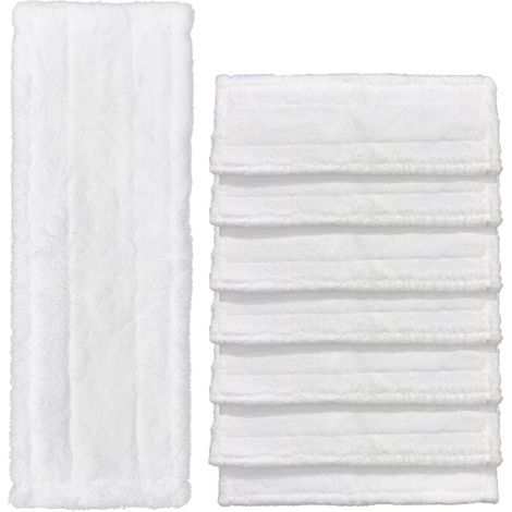 Lot de 8 Bonnette Nettoyeur Vapeur Pour Karcher Easy Fix SC2, SC3, SC4 Bonnettes Lingettes de Rechange Chiffons en Microfibre Lingettes Remplacement pour le Nettoyeur à Vapeur Serpillere Balai Vapeur (1/4)