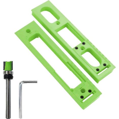 Gabarits de fraisage pour rainures de charnières invisibles – Outil pratique pour rainurer les charnières de porte de 13,5 à 19,8 cm (5,3 à 7,8 pouces) – JBMEDIA (1/4)