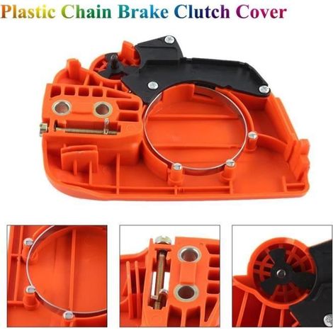 Frein de chaîne pour le couvercle de la couronne d’embrayage convient pour Husqvarna 350 235 235E 236 240 Scie à chaîne-FUT (1/4)