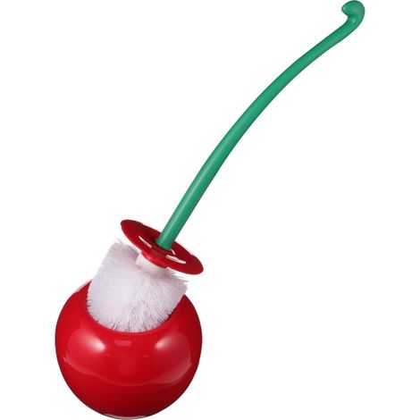 CCYKXAEnsemble Brosse WC Salle De Bain Brosse De Toilette Créative Bol Automatique Porte-balais Ordures Salle De Bains Bol Brosse Brosse De Toilette Rouge (1/5)