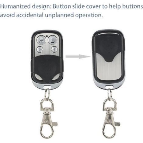 Duplicateur Télécommande RF 433 MHz - 4 Boutons - Clonage Automatique pour Porte de Garage et Serrure Électronique - 1 Pièce (1/4)