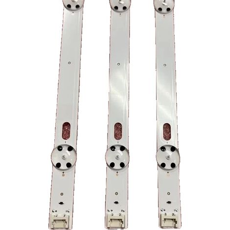 Tira de LED de 830 mm de longitud, de aluminio, regulable, 3 unidades por juego, compatible con varios modelos. (1/5)