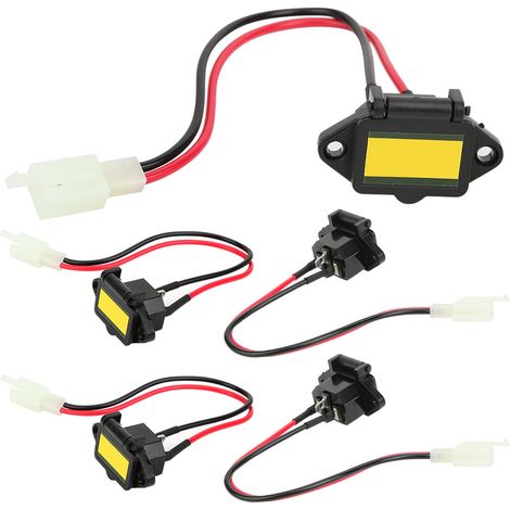 Lot de 5 connecteurs de charge professionnels durables en plastique pour vélos et tricycles électriques. (1/5)