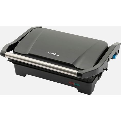 Gril à Grill RABION 1200W Noir Ouverture 180º Plaque 26x16,5cm (1/3)
