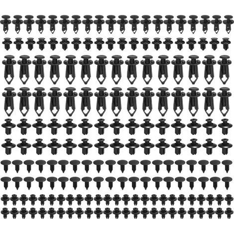 190 Piece Automotive Retaining Clips and Fastener Removers - 6 Most Popular Sizes and Applications Automotive Push Pin Rivet Set - Door Trim Clips for Toyota, Honda, Nissan, Mazda (1/5)