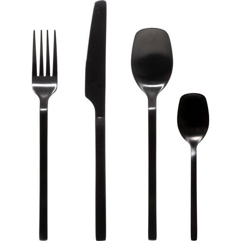 Set di posate nere moderne (1/5)