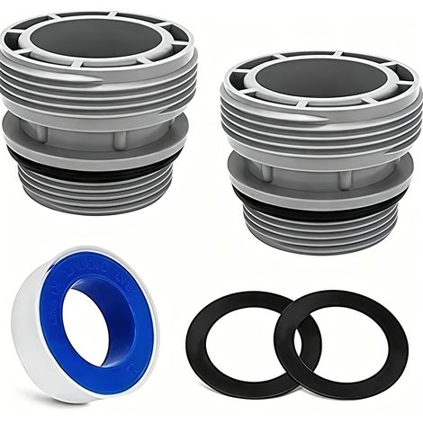 2 Pièces Adaptateur Tuyau Piscine 4560 Kit Raccord de Pompe à Piscine pour Connecteur de Tuyau 40 mm à 1 1/2 Pouces de Piscine,Compatible avec Pompes Filtrantes et Coleman (1/5)