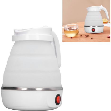 Einziehbarer Wasserkocher 0,6 l 400 W – Mini und tragbar aus Silikon und Edelstahl 304 (1/5)