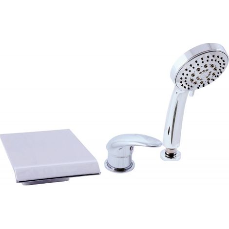 Mitigeur baignoire à cascade DONAU 3 trous laiton chromé (1/4)