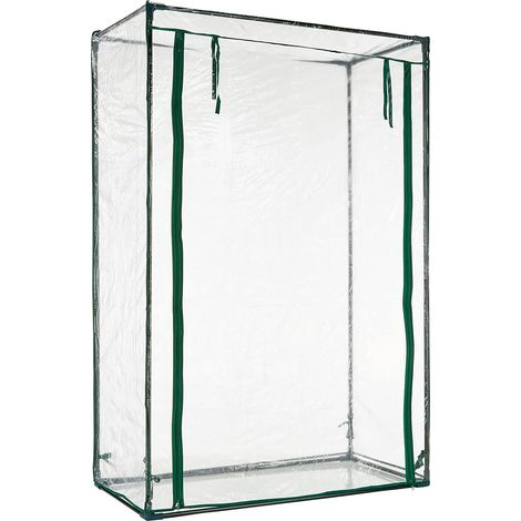 Garden – Serre à tomates 50x100x100 cm – Structure acier peint – Couverture PVC transparent amovible – Double ouverture zippée (1/5)