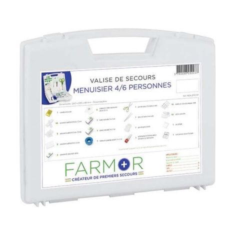 Notfallkoffer FARMOR Tischler 4/6 Personen - MEN2070PP (1/2)