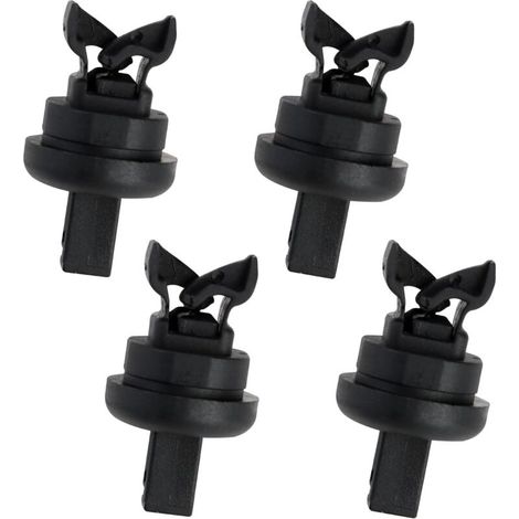 Lntyq Lot de 4 clips de retenue pour tablette arrière, 7705099001 8200675047, remplacement compatible avec les clips de retenue pour chaîne de voiture Clio/Megane, tablette arrière de voiture