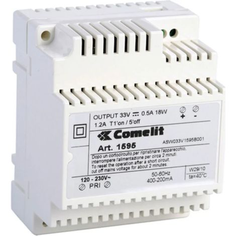 Comelit Immotec - 1595 - TRANSFORMATEUR DALIMENTATION