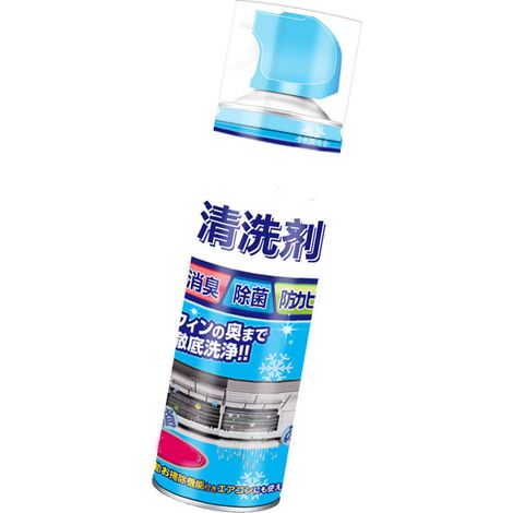 Spray nettoyant pour climatiseur domestique sans rinçage pour serpentins d'évaporateur et de condenseur, désodorisant (1/5)