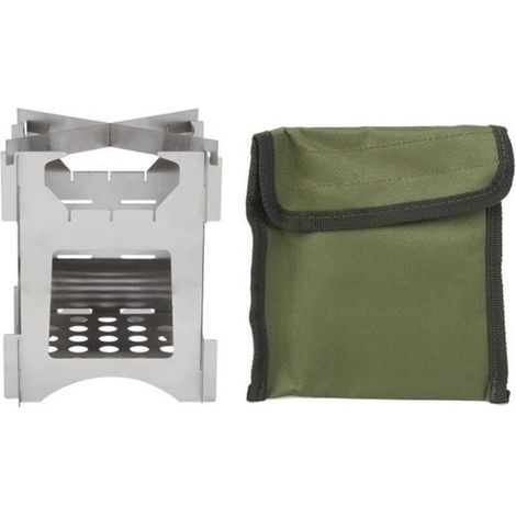 Réchaud à bois de camping - Professionnel - Haute résistance - Carburant illimité (1/4)