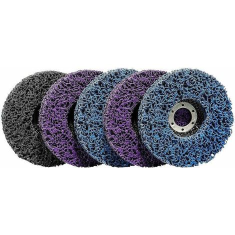 5 Disques de Nettoyage CSD 115 mm Pour Meuleuse d'angle En Nylon Pour éliminer la Rouille les Soudures Éliminer la Peinture la Rouille et l'oxydation (1/4)