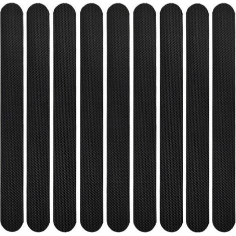 royaluxe - Lot de 24 autocollants antidérapants pour baignoire, douche, tapis de bain,Bande Antidérapante Sécurité Bain Douche Ruban Antidérapant- Noir, (1/5)