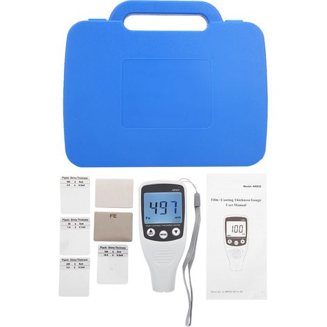 Jauge numérique SMART SENSOR AR932 pour mesure d'épaisseur de revêtement, testeur de peinture auto, plage 0-1700 µm, appareil portable de contrôle