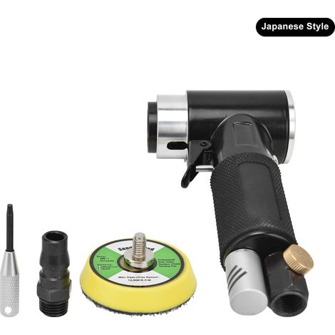 Ponceuse pneumatique excentrique 2-en-1 Air Sander 12000tr/min 0.6-0.8MPa YC-2614, style japonais, polissage et ponçage (1/5)