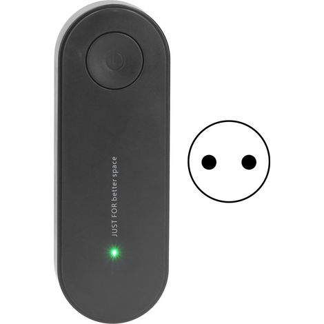 Geräuschloser Negativ-Ionen-Luftreiniger, anionischer Luftkühler für Klimaanlagen (90–240 V), EU-Stecker, schwarz (1/5)