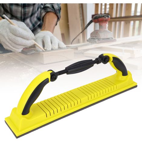 Blocs de ponçage manuels, blocs de ponçage longs, flexibles et à rayon réglable avec support auto-agrippant, pour une utilisation avec du papier de verre en rouleau continu pour les applications autom (1/5)
