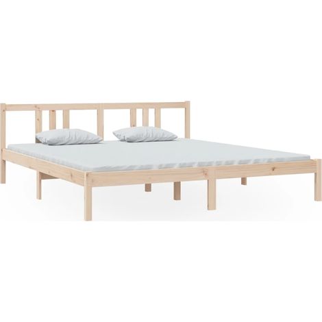 Maison Exclusive - Giroletto in Legno Massello 180x200 cm Super King