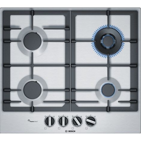 BOSCH PCH6A5B90 Gaskochfeld - autark, 60 cm WOK-Brenner rahmenlos