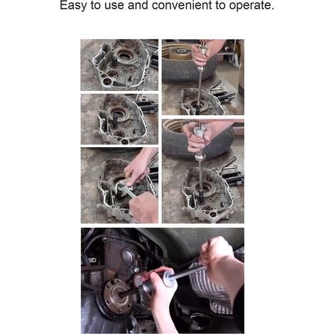 Kit de 12 extractores manuales de rodamientos para el desmontaje y la extracción de piezas de automóviles. (1/2)